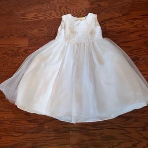 White kids dress